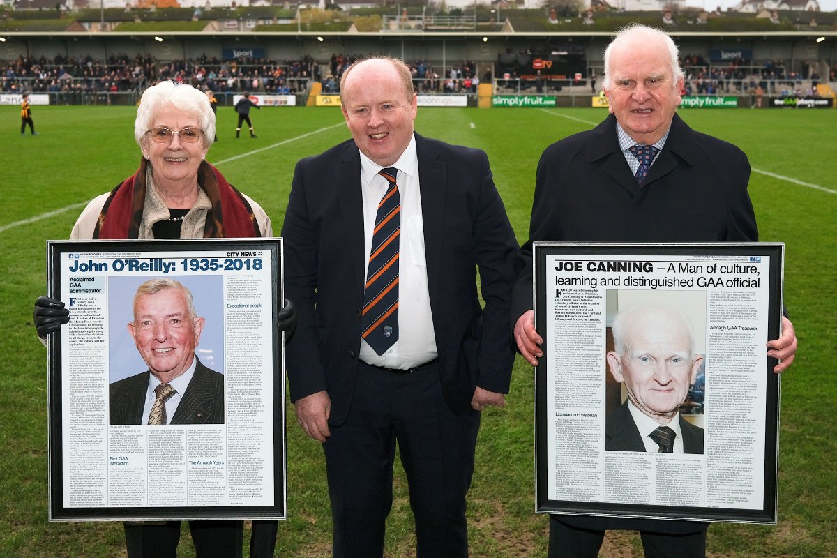Margaret Canning (@margaretcan) on Twitter photo Belated thank you to @armagh_gaa & chairman Mickey Savage for a lovely tribute at the county final to our late uncle Joe and John O'Reilly for their dedication as honorary county presidents and stalwarts of <a href="/whitecrossgac/">Whitecross GAC</a> & <a href="/crossrangers/">Crossmaglen Rangers</a> respectively. Great pics by <a href="/Newryie/">Newry.ie</a> Belated thank you to @armagh_gaa & chairman Mickey Savage for a lovely tribute at the county final to our late uncle Joe and John O'Reilly for their dedication as honorary county presidents and stalwarts of <a href="/whitecrossgac/">Whitecross GAC</a> & <a href="/crossrangers/">Crossmaglen Rangers</a> respectively. Great pics by <a href="/Newryie/">Newry.ie</a>