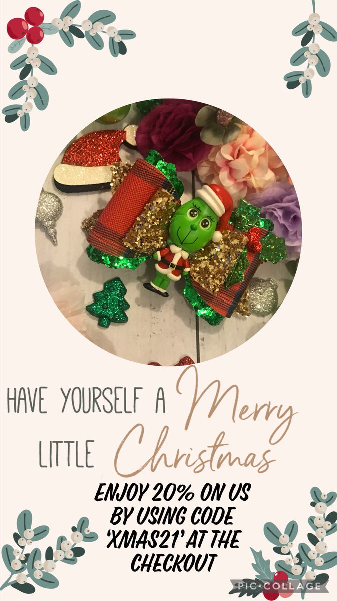 We are having a 20% off store wide sale! 🎀 get your goodies using code ‘XMAS21’ we have a range of bows, dummy clips and much more available. 

…itlins-bowtique-more.spiffystores.com

#supportsmallbusiness #grinch #sale #Christmas #FYP #RetweeetPlease #SmallBusiness  #caitlinsbowtiqueandmore