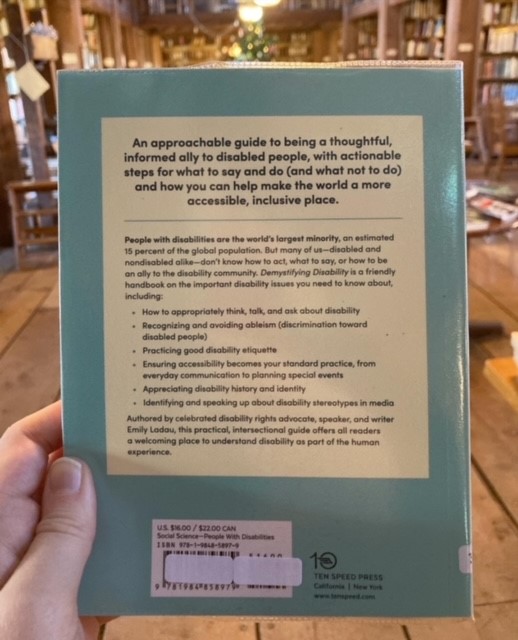 Bedales Library (@bedaleslibrary) on Twitter photo Today's library book of the day is a new one: Demystifying Disability by <a href="/emily_ladau/">Emily Ladau</a>! Great for the Block 3 project 'What Does It Mean to Belong?', but will definitely be used more widely than that! Today's library book of the day is a new one: Demystifying Disability by <a href="/emily_ladau/">Emily Ladau</a>! Great for the Block 3 project 'What Does It Mean to Belong?', but will definitely be used more widely than that!
