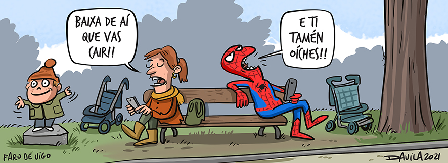 DavilaOBicheiro's tweet image. No parque #humorgalego #humor #davila #obichero