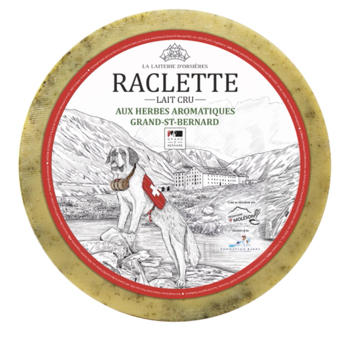 Tornay's tweet photo. Le nouveau Raclette Lait Cru aux herbes aromatiques Grand-St-Bernard. A découvrir dès demain à la laiterie d’Orsières et dès lundi sur les étals! https://t.co/PWmj6gYcc0