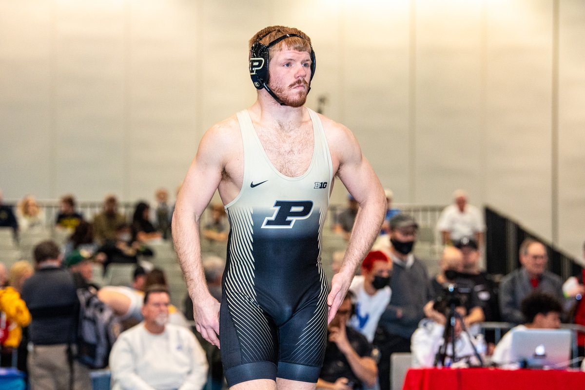 PurdueWrestling's tweet photo. Program record SEVEN Boilermakers on the podium at the 2021 Cliff Keen Las Vegas Invitational! @gerrit_9house, Max Lyon &amp; Thomas Penola all w/ blood round wins! #BoilerUp #AlwaysAggressive https://t.co/dGHruUGkF3