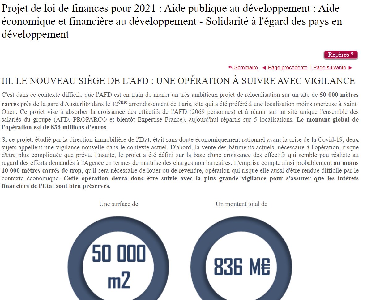 PBouchet_'s tweet photo. #projetAusterlitz - Le @senat donne son avis sur le déménagement de l'#AFD
👉🏻Alternative la plus coûteuse 
👉🏻Surface surdimensionnée 
👉🏻Projet sous surveillance et risqué
#LoiDeFinance2021
 https://t.co/NheMkIFNF6
@BirabenAnne @jb_olivier @paris5e @GpeChangerParis https://t.co/05d4WvX2WN