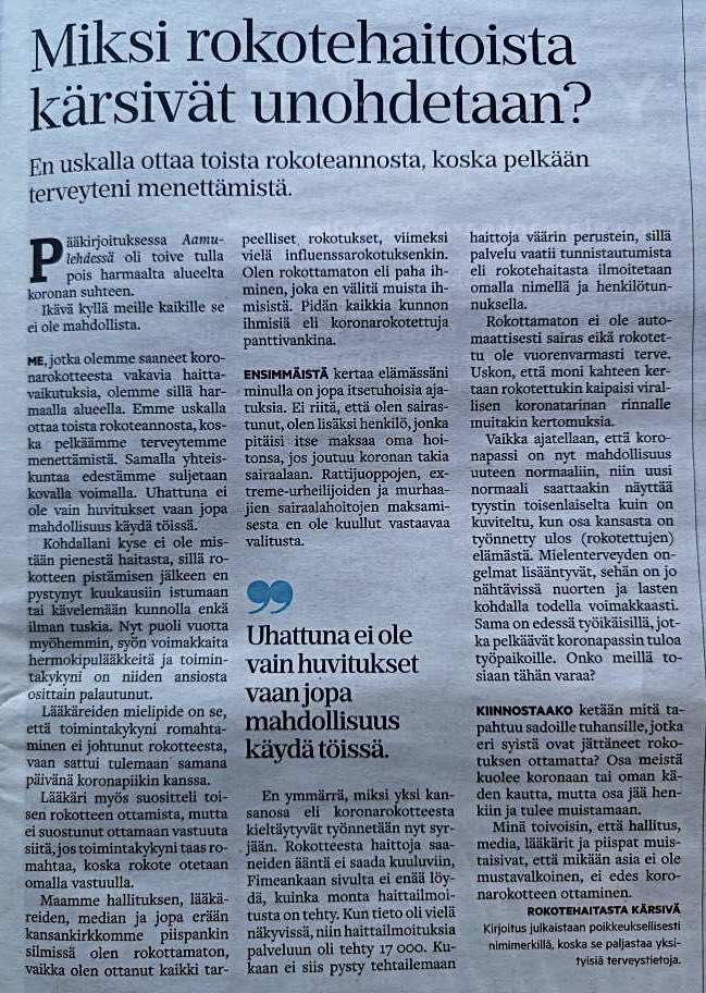 olliposti's tweet photo. Aamulehti päästi läpi agendasta poikkeavaa asiaa? https://t.co/f4BNVpOdrZ