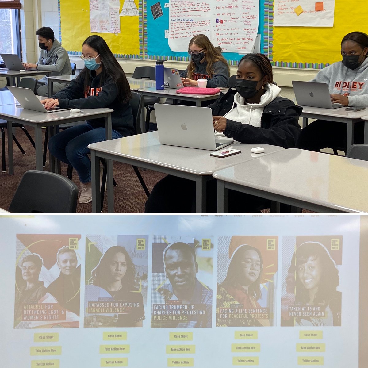 MandevilleDucks's tweet photo. A snapshot of Saturday morning @Ridley_College for some of our grade 11 and 12 students. They were engaged in several activities on campus including making Christmas Cards for Chez Marie Refugee Centre, Dog Walking, and writing letters for Amnesty International. #RidleyCommunity https://t.co/5YZQPmVvMf