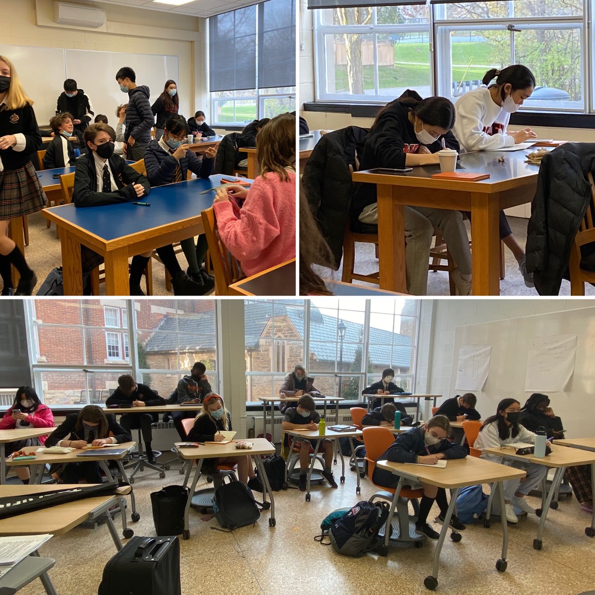 MandevilleDucks's tweet photo. This Saturday morning @Ridley_College had our Grade 9 students engaged in their Flourishing Program, and our Grade 10 students working on their MYP Personal Projects. #RidleyLearns #RidleyFlourishing https://t.co/pJbKYAskFP