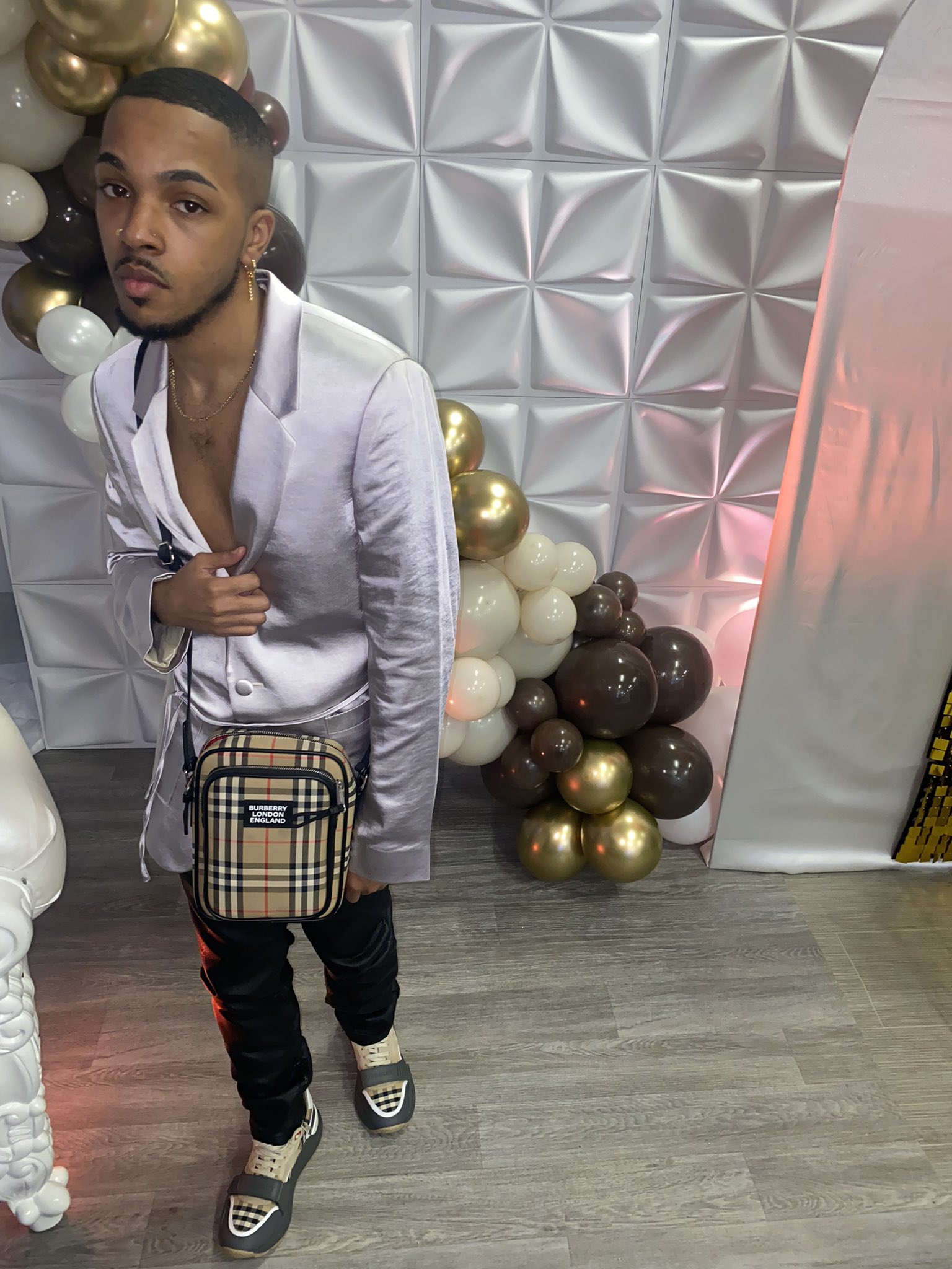 Lil durk burberry shirt cheap