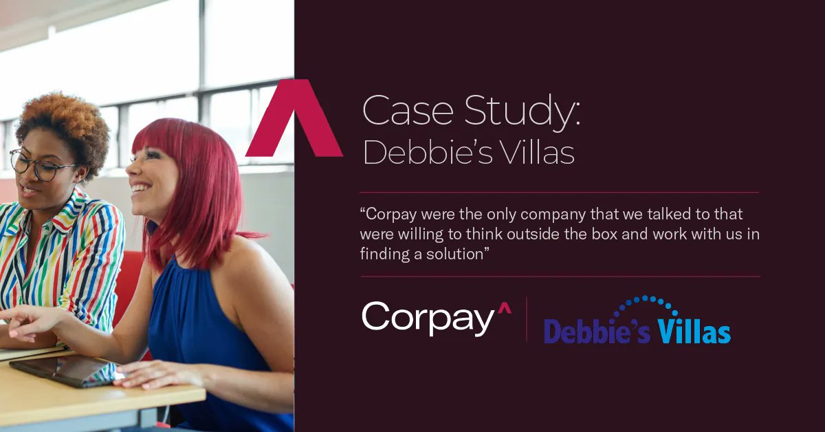 CorpayFX's tweet photo. Due to Debbie’s Villas growth plans, alongside the volatile movements in the currency markets, they needed to look for a solution which could automate their payments and FX hedging processes through the use of technology.  

Read our case study: https://t.co/G1bDveq1Cu https://t.co/CJs3VMcEQn