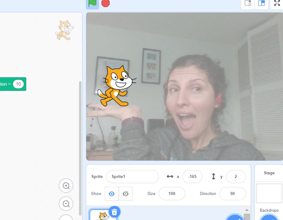 vickiemorgado1's tweet image. My Favourite part of #microbitLIVE was learning to do this!  #soexciting @scratch @microbit_edu #sensingextension How have I never seen this?