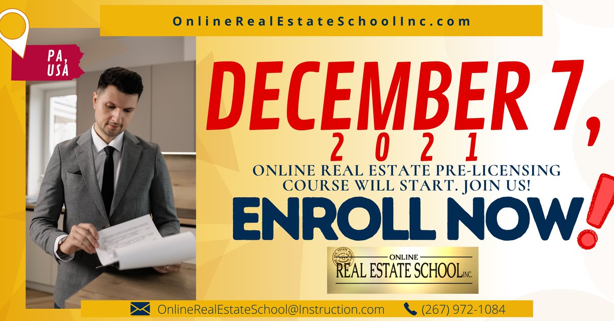 ONLINE REAL ESTATE SCHOOL INC. Twitter