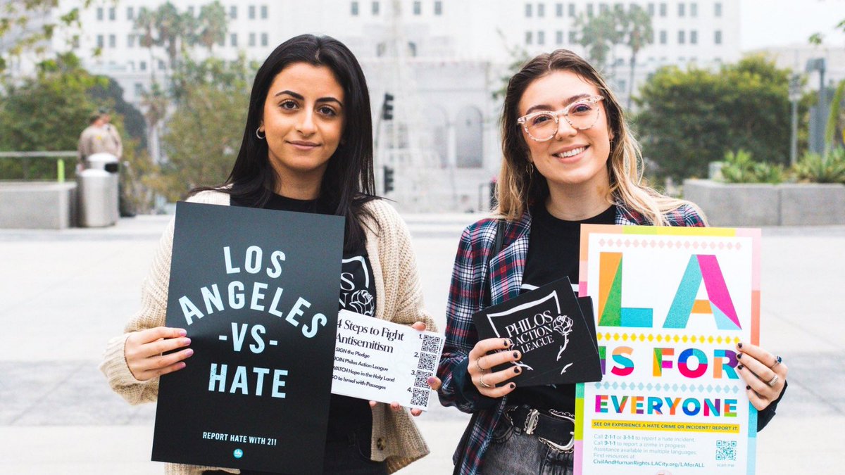 philosproject's tweet photo. Day 6 of #ShineALight in LA📍

We visited Sushi Fumi, where a heroic Armenian-Lebanese Christian defended his Jewish friends against an antisemitic mob. 

Start taking action and become a Philos Action League member below, because we show up. #WeResolve

https://t.co/gsNHhduTDL https://t.co/IaOnWxzScs