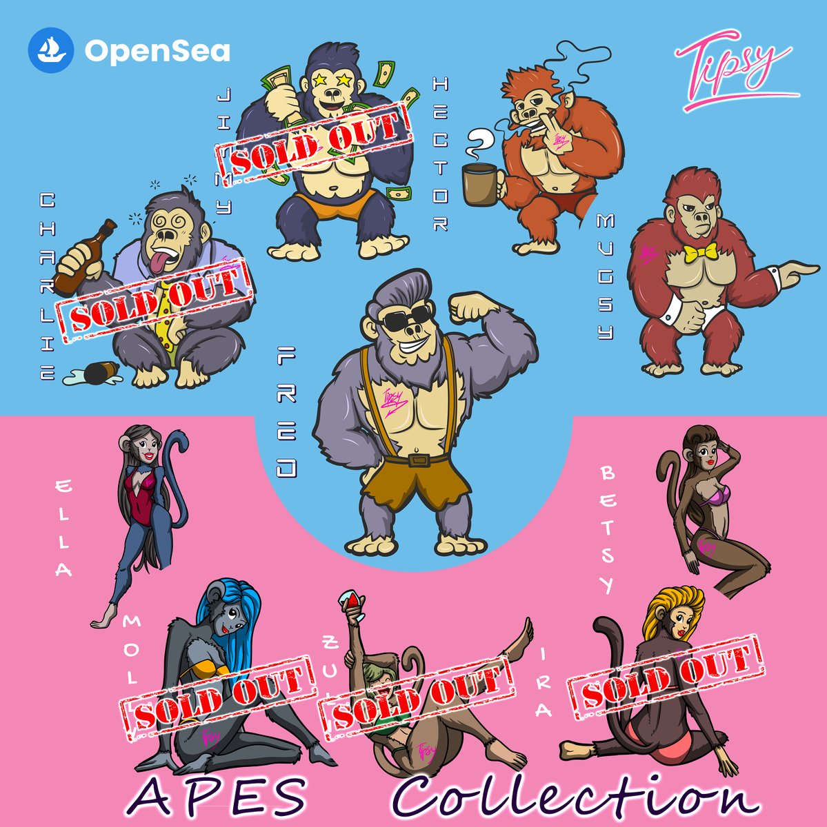 tipsylabs's tweet image. The last 5 APES without a master🙋🏻‍♂️
👉bit.ly/tipsyapes🔥

FRED, HECTOR, MUGSY, ELLA, BETSY😍

#tipsyworld #virtualland #tipsylabs #tipsyonline #metaverse #AI #VR #CEX #ROKOKO