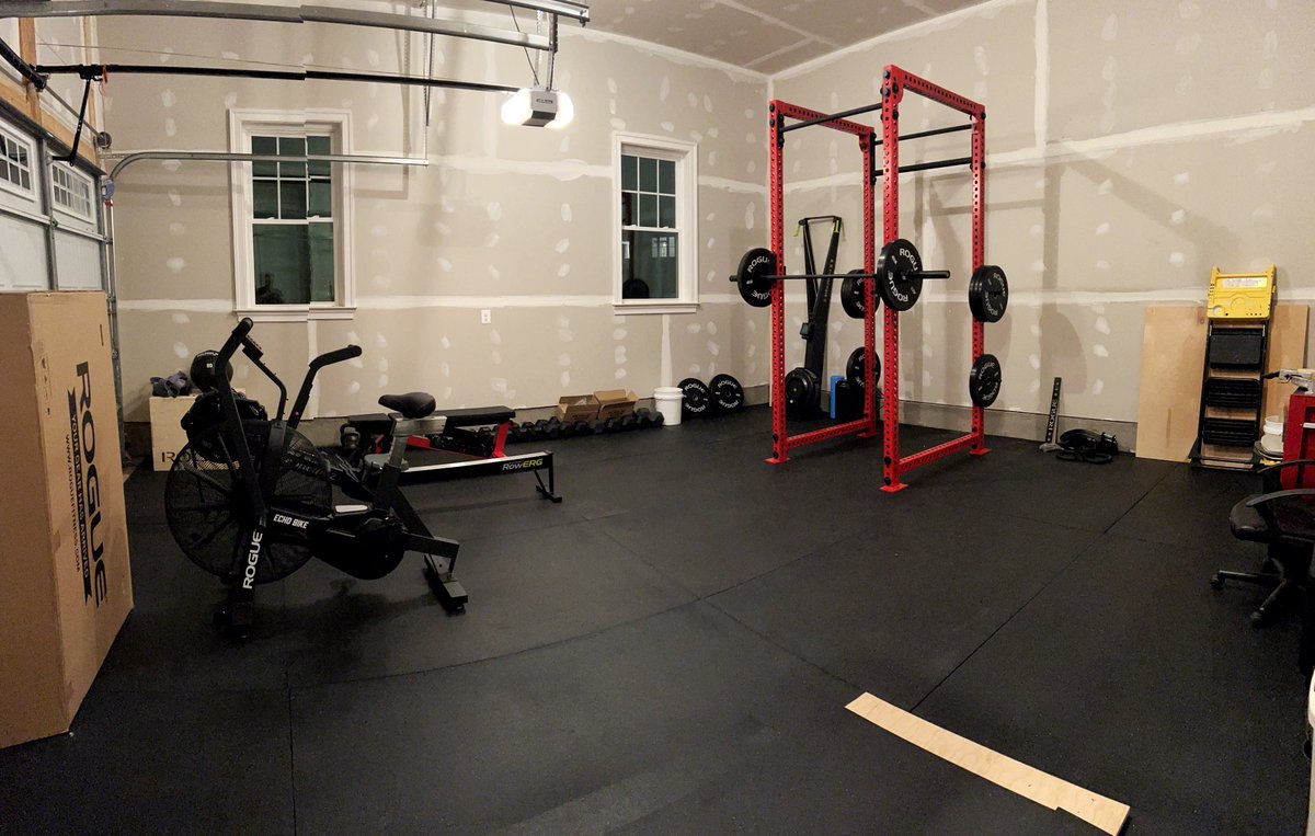 seanmdillon's tweet photo. @TADKINS4 @RogueFitness Heya @TADKINS4! A little more gear needed but this will get the job done for now. I'm sure @RogueFitness will be there for me when i need my next installment :). Subscribed to HWPO60 #hwpo Current situation: https://t.co/LmcVqoefna