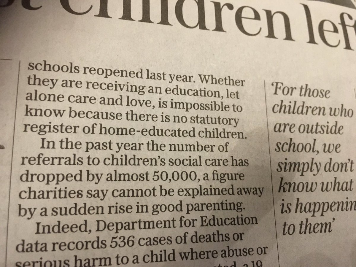 Dr Cheryll Adams CBE (@cheryllma) on Twitter photo Health visitors are the main referrers of children under 5 and babies to social care. A loss of one in three health visitors and massively reduced visiting means many vulnerable children go unseen. <a href="/NHSsafeguarding/">NHSsafeguarding</a> <a href="/NSPCC/">NSPCC</a> <a href="/ChildrensComm/">Children's Commissioner for England</a> <a href="/Telegraph/">The Telegraph</a> Health visitors are the main referrers of children under 5 and babies to social care. A loss of one in three health visitors and massively reduced visiting means many vulnerable children go unseen. <a href="/NHSsafeguarding/">NHSsafeguarding</a> <a href="/NSPCC/">NSPCC</a> <a href="/ChildrensComm/">Children's Commissioner for England</a> <a href="/Telegraph/">The Telegraph</a>