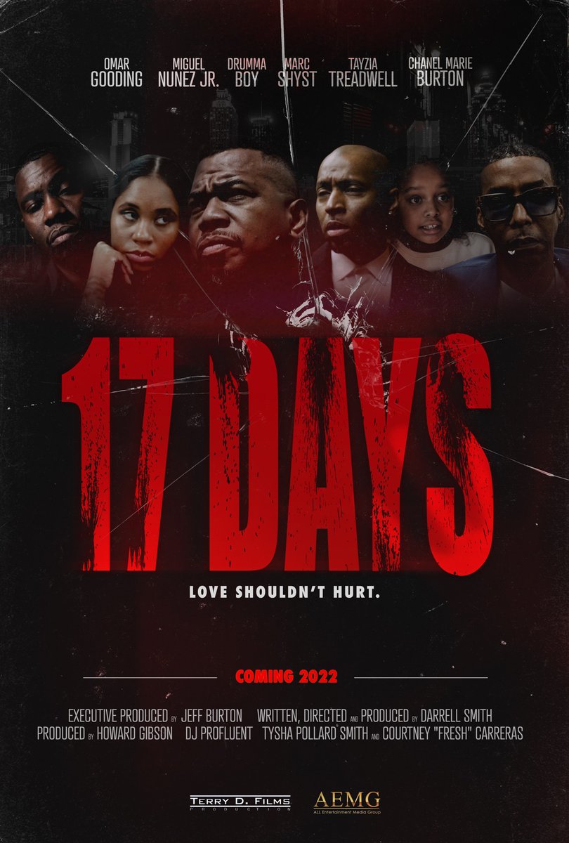 TerryDFilms's tweet image. 17 days is my new film being released in 2022 #stopdomesticviolence