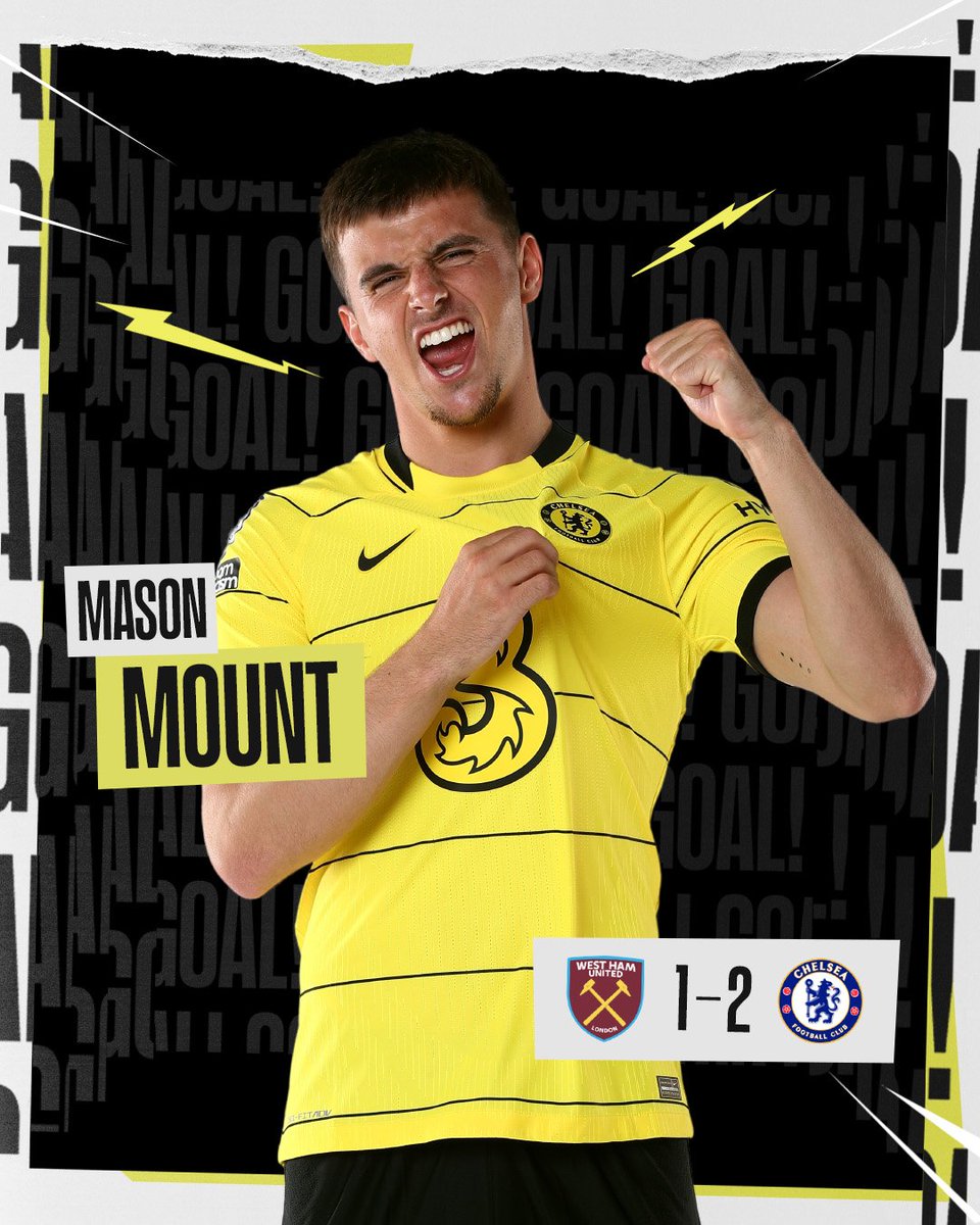 ChelseaFC's tweet image. WHAT A GOAL! 🔥

⚒ 1-2 💛 [45] #WhuChe