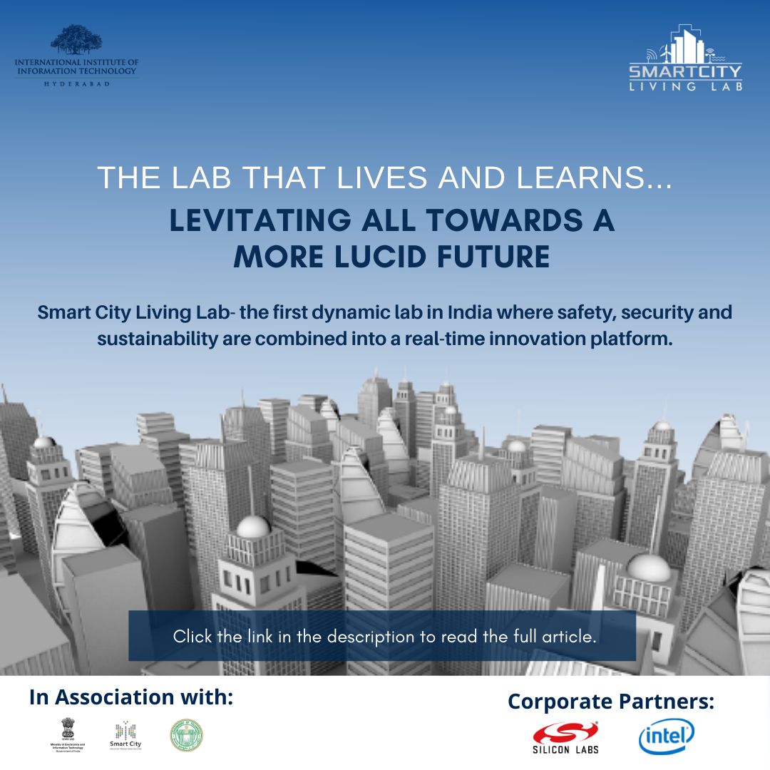 SCLivingLabHyd's tweet photo. Smart City Living Lab at IIIT H is a scaffold surrounding development, testing and implementation of Smart City Solutions. 

Click the link down below to read the full article!

https://t.co/2W1Mo4YBt0

@GoI_MeitY @MinisterKTR @SmartCities_HUA https://t.co/kNHS5wCZmx