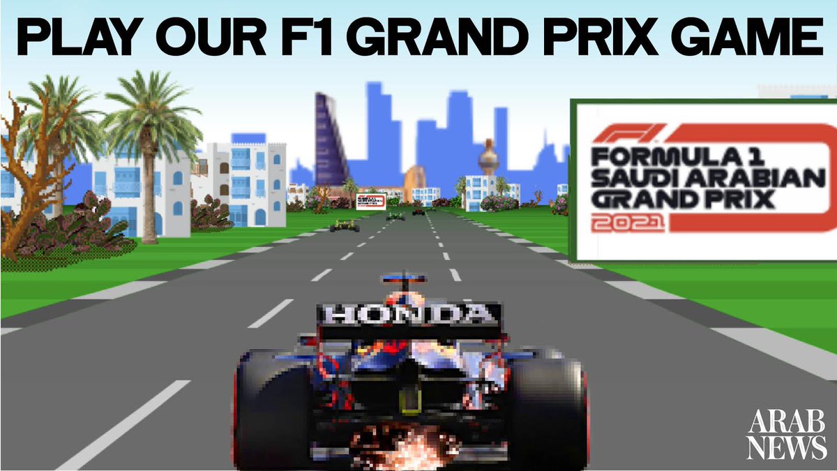 arabnews's tweet photo. #FormulaOne: Play our F1 Grand Prix game and try to stay on track: https://t.co/qdurbPi2nz

#SaudiArabianGP https://t.co/CCpVDrptbF
