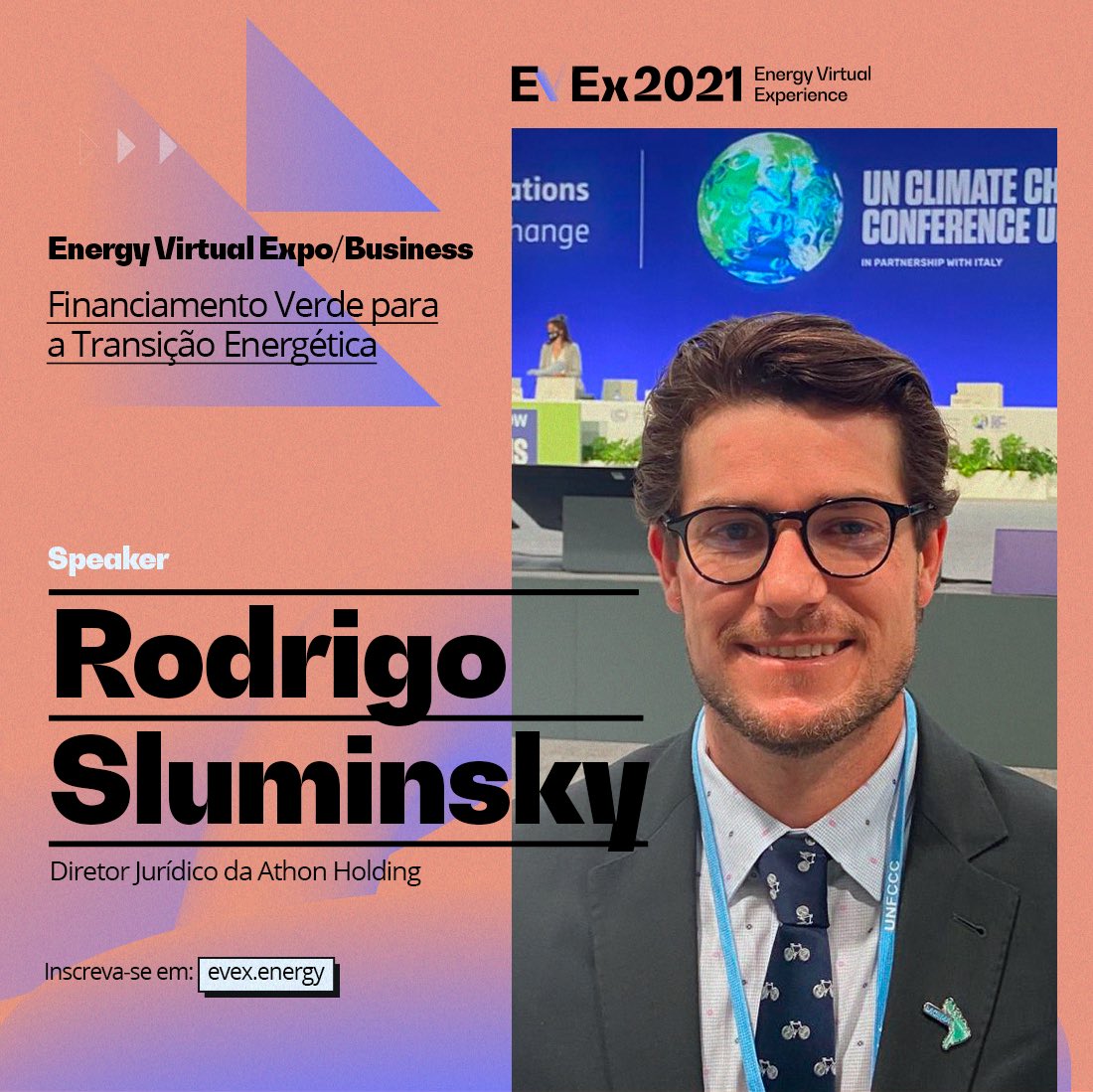 “Financiamento Verde para a Transição Energética” será discutido na experiência Energy Virtual Expo/Business do #EVEx2021. 

🎟 Não perca mais tempo e inscreva-se já pelo link evex.energy