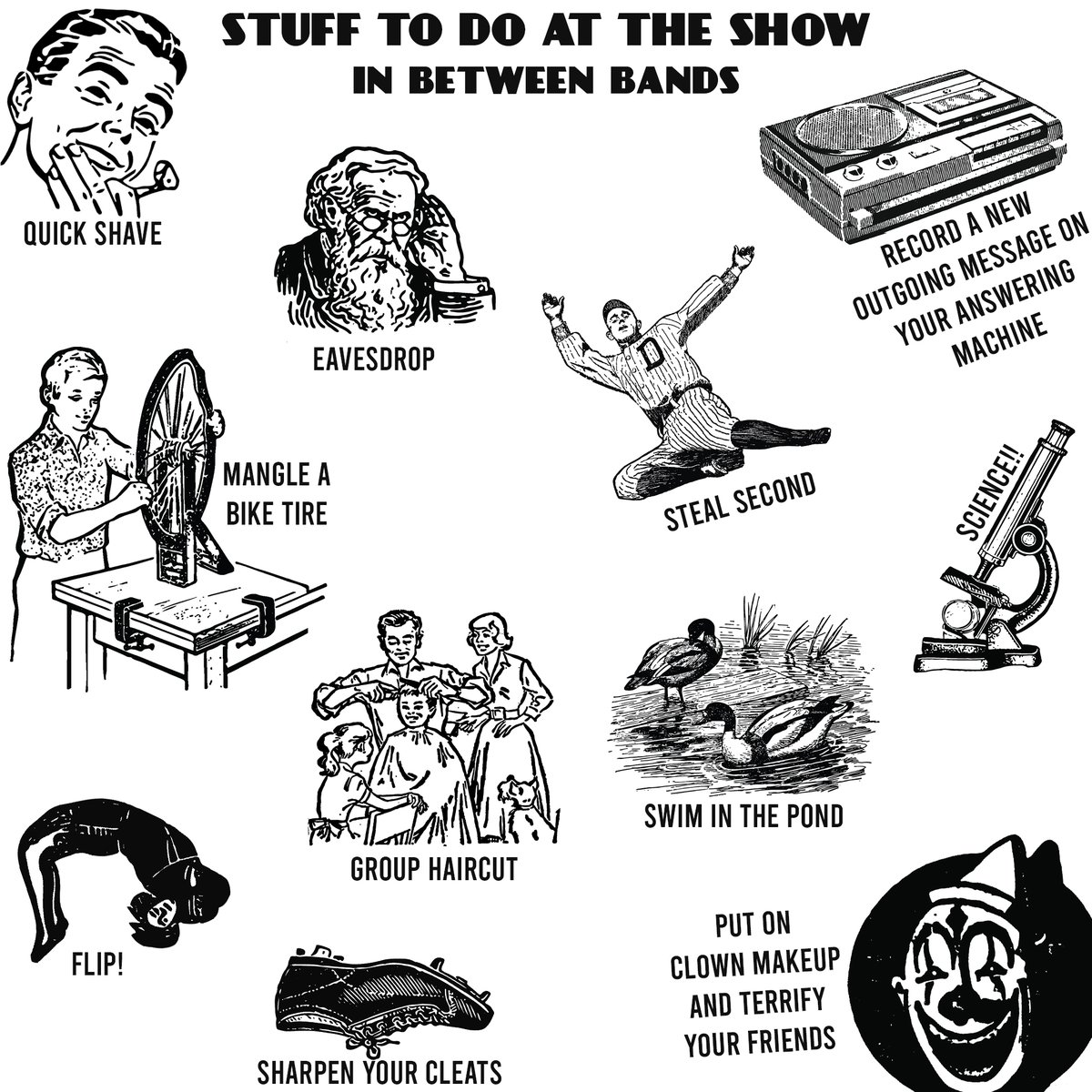 Cult Fest 3 is today! Here are some FREE suggestions for what to do while the next band is setting up.

facebook.com/events/7928098…

#CultFest3 #TheRecCenterFXBG #Grishka #Lacking #SchoolDrugs #SomeKindOfNightmare #ReptilePlanet #TheMostlyDead #TheGetOff