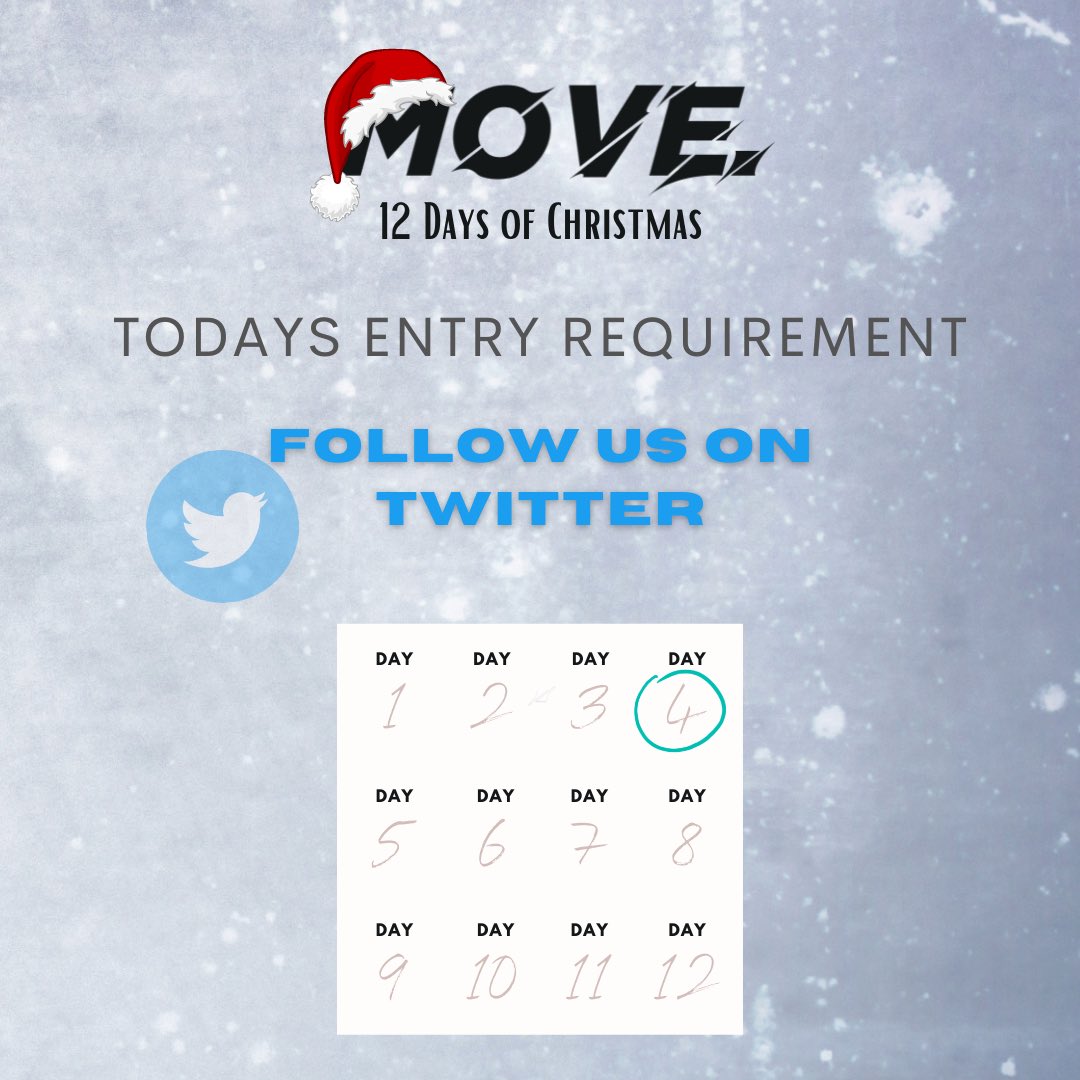 12 Days of Christmas!🎅🏼 

Today’s entry requirement is to follow us on Twitter! ☃️ 

Clean and Simple. 

Winner announced on here tomorrow morning! 

GOOD LUCK ☘️