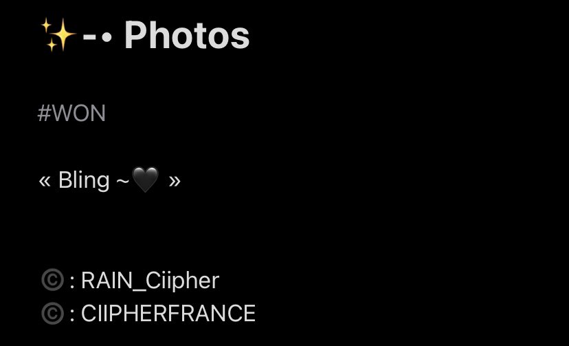 CiipherFRANCE's tweet photo. ✨-• Photos
Traduction et photos du tweet de notre petit Maknae.🥰
©️: @RAIN_Ciipher
#Ciipher #Blind #CPR #Ciipher_BLIND #Ciipher_Comeback #Clue_SO_BEAUTIFUL #Ciipher_BLIND_Open
#싸이퍼에_콩깍지_껴버렸네 https://t.co/sVzmBpiPnv