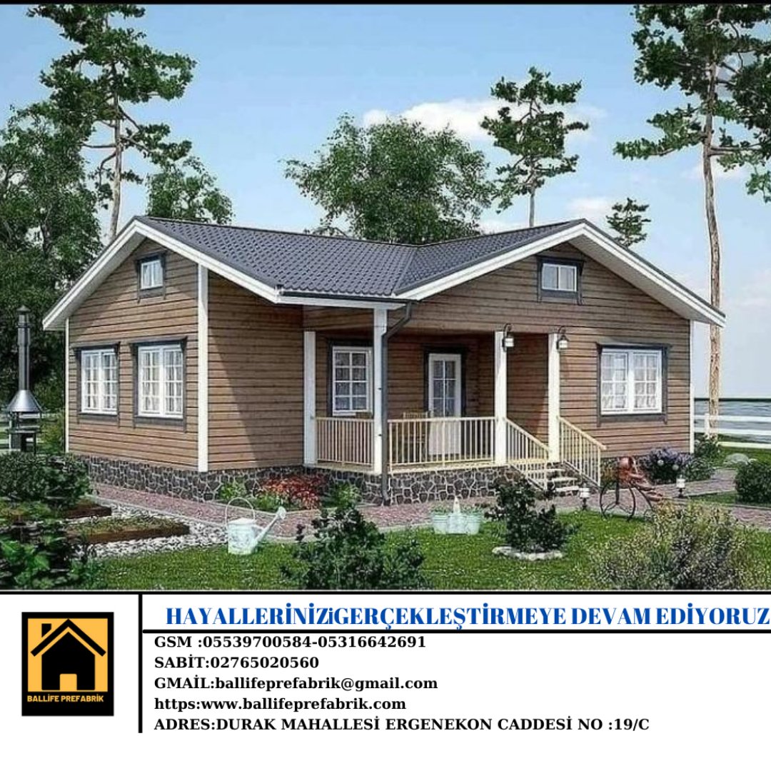 Ballife prefabrik olarak sizlerin hayallerini gerçekleştirmeye devam ediyoruz.
bilgi için:
05539700584 - 02765020560
ballifeprefabrik.com
DURAK MAHALLESİ ERGENEKON CADDESİ NO 19/C UK2 BLOK USAK

#prefabrikyapı #homesweethome #celikyapilar