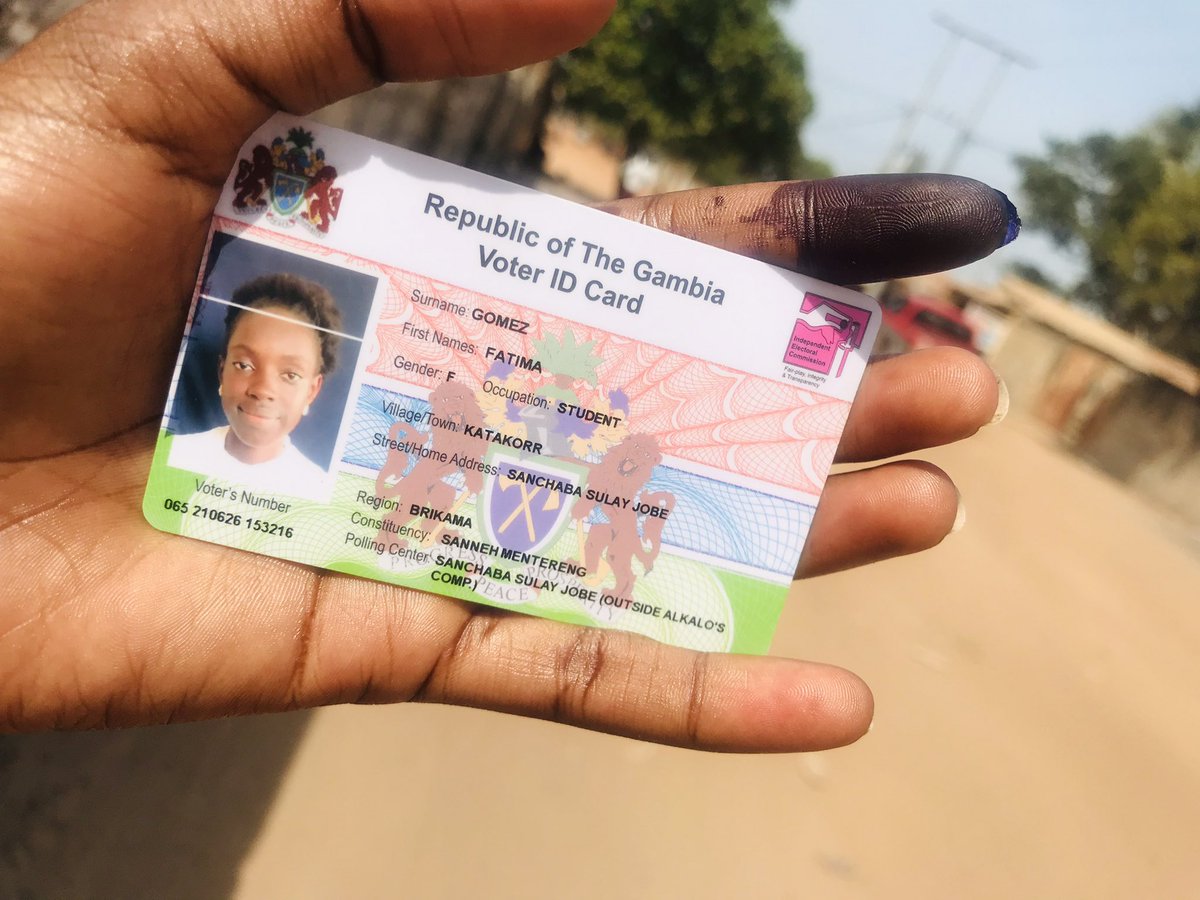 Voted for the first time! Now let’s stay still and respect everyone’s choice while we wait for the official announcement! #GambiaVotes2021 #GambiaDecides2021 #PeacefulElections