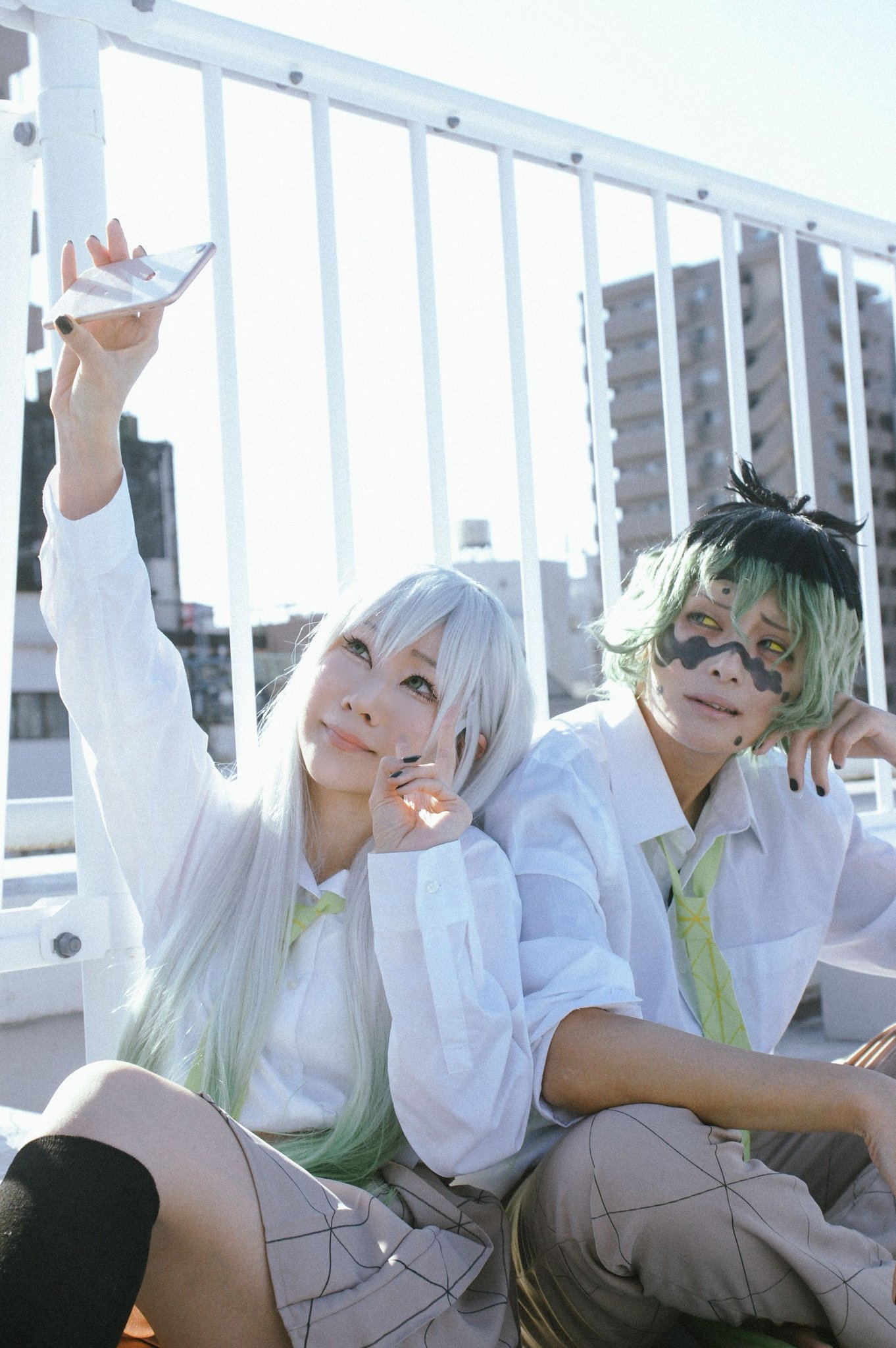 謝花梅 堕姫 コスプレ キメツ学園 鬼滅の刃 キメツ学園 堕姫（謝花梅）コスプレ衣装フルセット