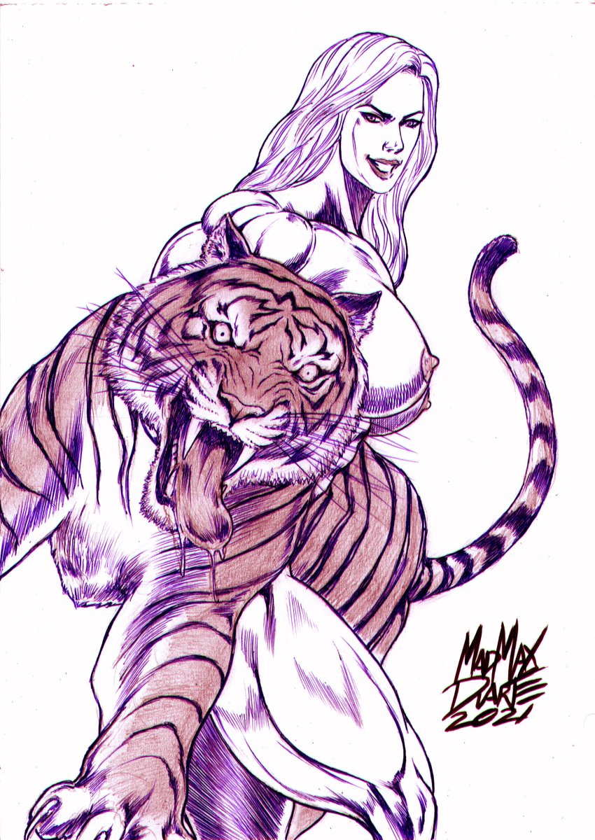 MadMaxDuarte1's tweet photo. Katlyn fighting Tiger- Commission Original Character
#Commission #commissions #oc #originalcharacter #tiger #katlyn #amazon #girl #fitnessgirl  #bodybuilder #busty #femalemuscle #muscle #musclegirl #musclegirlart #muscular #stronggirl #strongwoman #pinup #Fighter #traditionalart https://t.co/HnP1OWnpnF