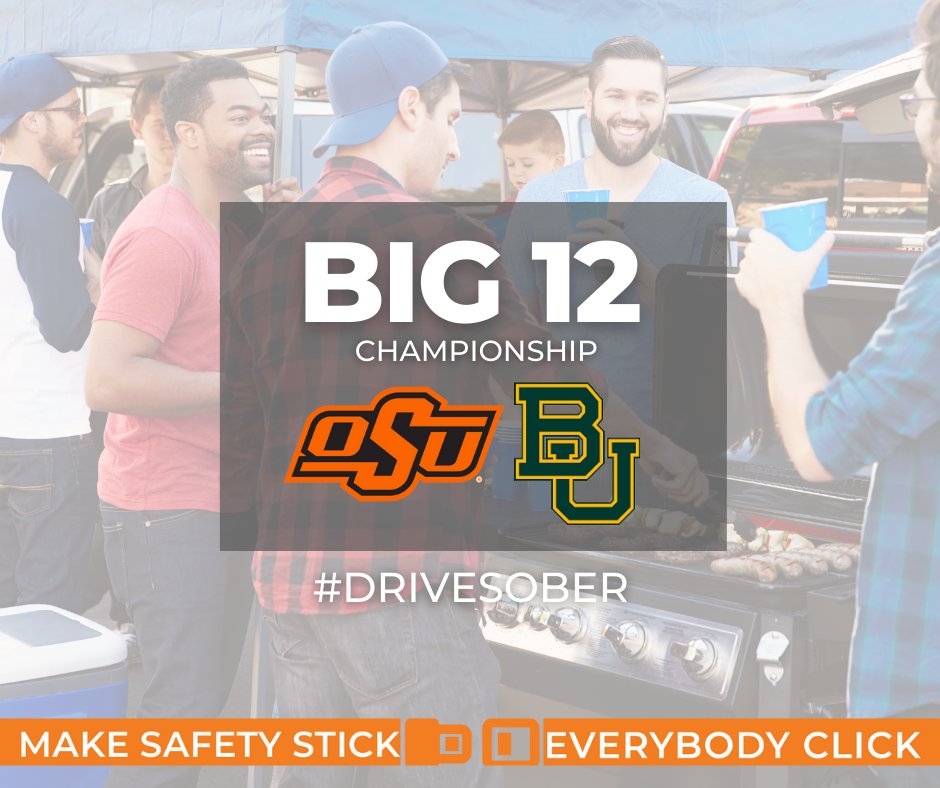 OKDOT's tweet photo. Win or Lose, be a good sport and #drivesober! 🏈 #Big12Championship #GoPokes #safetyclick https://t.co/GUbzyDYitw