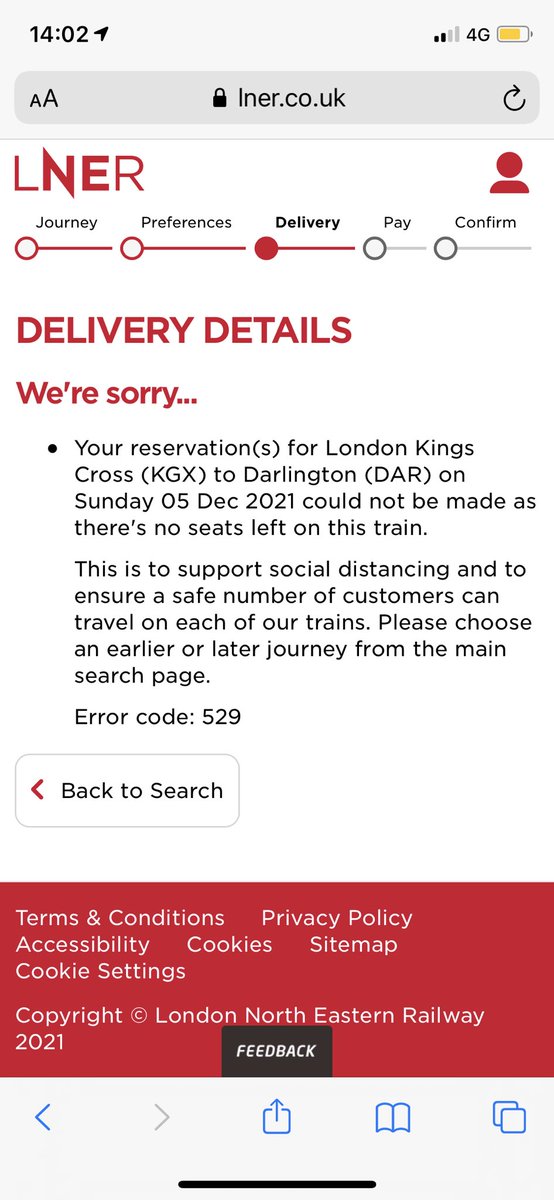 samjclark's tweet photo. @LNER @thetrainline Just tried again! https://t.co/IOPFlcmzdh