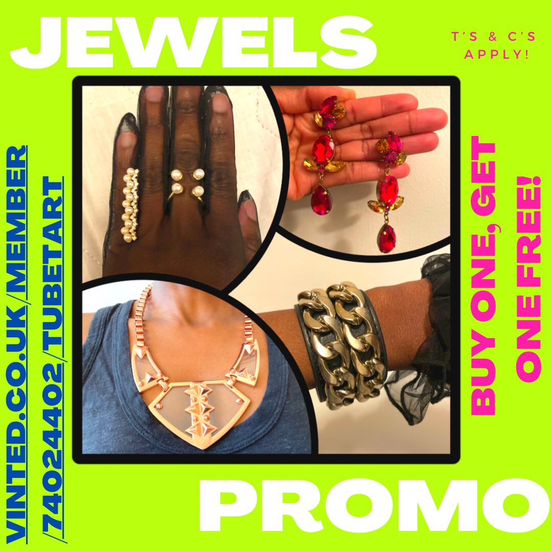 Shop my jewellery promo vinted.co.uk/member/7402440… fellow magpies! Lots of pretty thangs for pretty ppl 🤩 <a href="/vinted/">Vinted</a> <a href="/BlackPoundDay/">BlackPoundDay</a> #BlackOwnedBusinesses #BlackOwned #sustainablefashion #Sustainability #BlackPoundDay #secondhand #preowned #vintagestyle #secondhandfashion