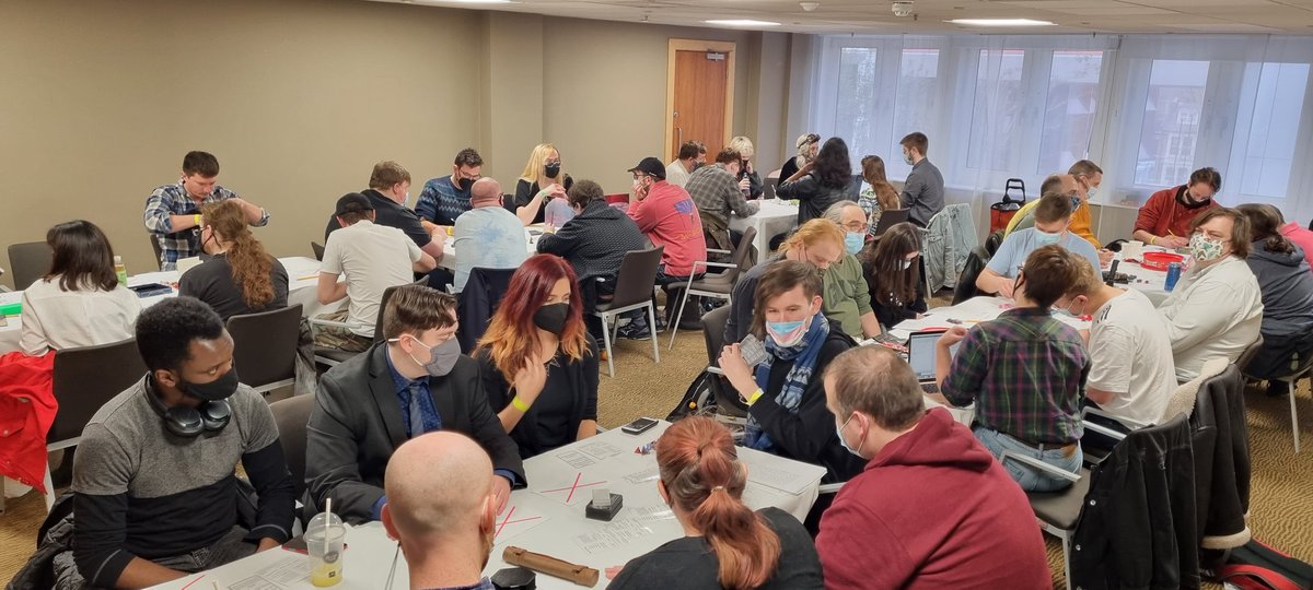 We've packed in so many players <a href="/Dragonmeet/">Dragonmeet</a> we keep running out of chairs!  ❤️😂