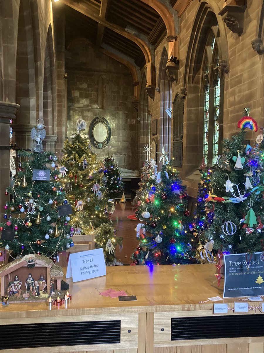 Some scenes from our Christmas Tree Festival - open today until 6pm. 🎄🎄🎄🎄