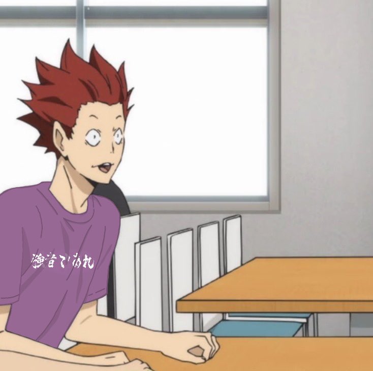 ⠀
‘ เหหห๋ !? — พวกเราใส่เสื้อตัวใหม่มาเหมือนกันเลยนี่นา !!? ’ 
⠀
‘ เน่ วากะโทชิคุง เซมิเซมิ เสื้อนี่มันเข้ากับกางเกงสุดๆไปเลยว่าไหมล่ะ!? สีม่วง! ’
⠀