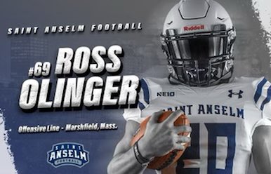 OlingerRoss's tweet photo. Pumped for my official visit to Saint Anselm today! @HunterMacKay_ @Twalty148 https://t.co/WjTRwwhQW1
