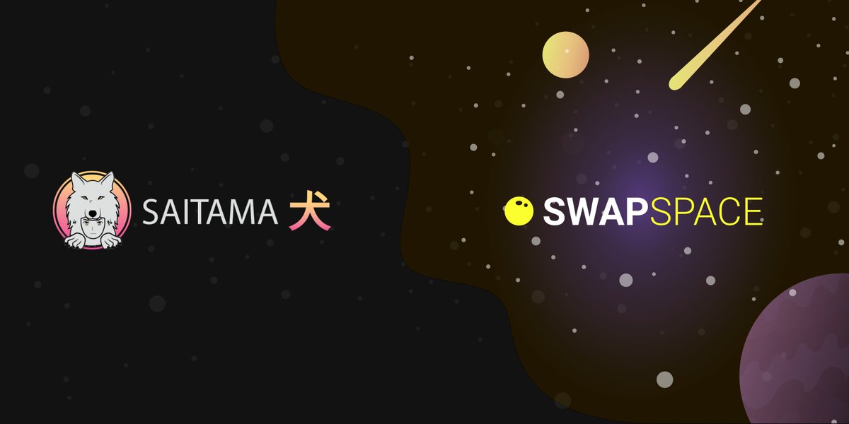SwapSpaceCo's tweet photo. New listing 🚀

#SaitamaInu token by @InuSaitama is now available on @SwapSpaceCo 🔥

We're happy to support #SaitamaWolfPack providing quick and easy #SAITAMA swaps without registration on https://t.co/2oxiIdC14e 😎 https://t.co/F5syYag7zH