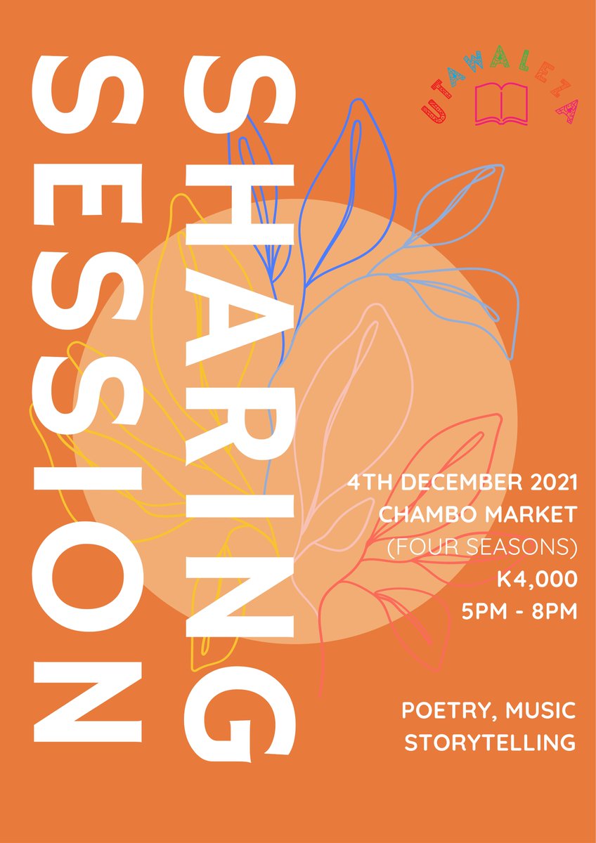 Sharing Session by Utawaleza this evening at Four Seasons. K4000 entry