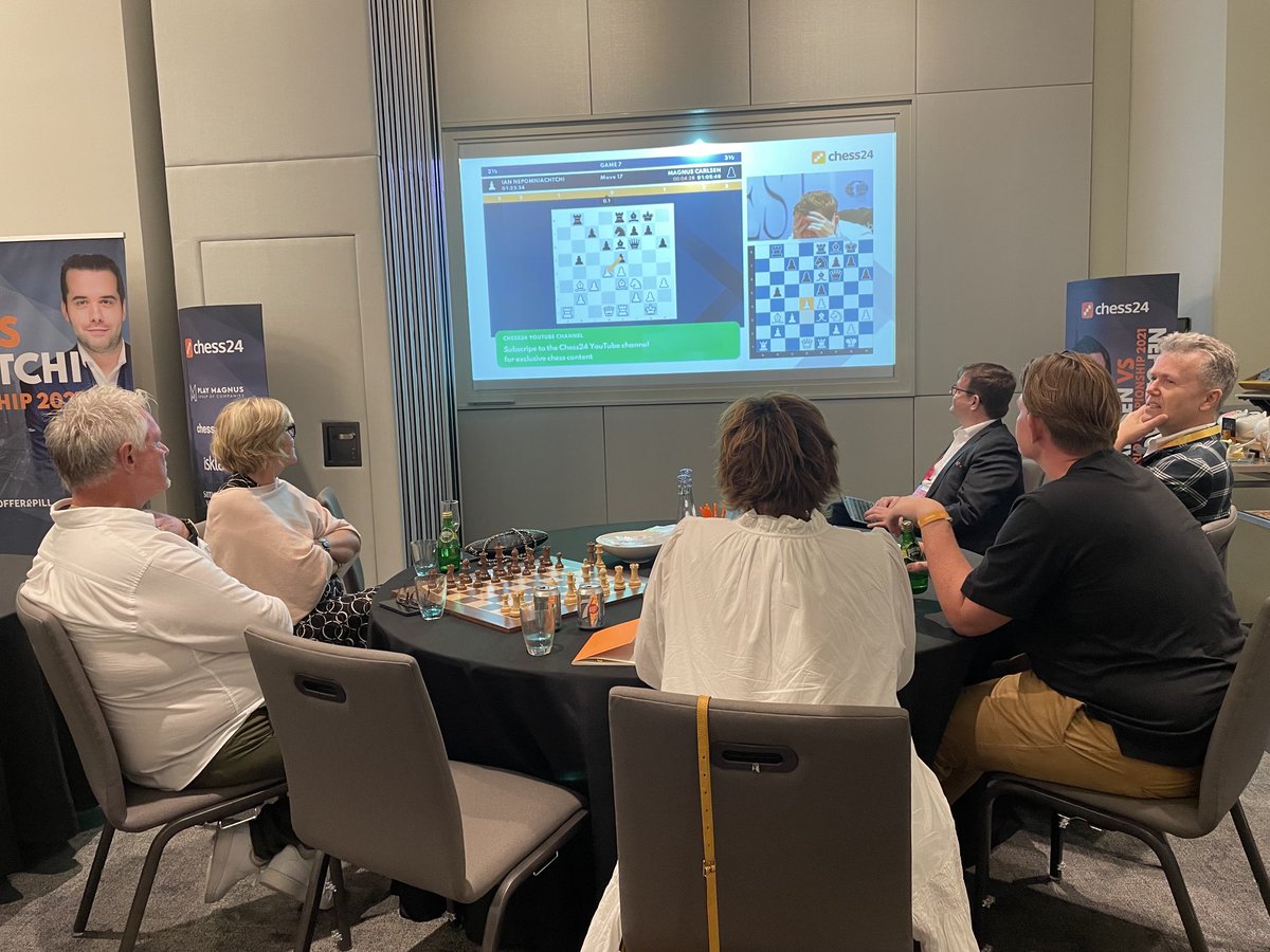 ojsandvaer's tweet photo. Norwegians Magnus supporters in Chess24 Lounge in Dubai #c24live https://t.co/R0rzRfXy9E