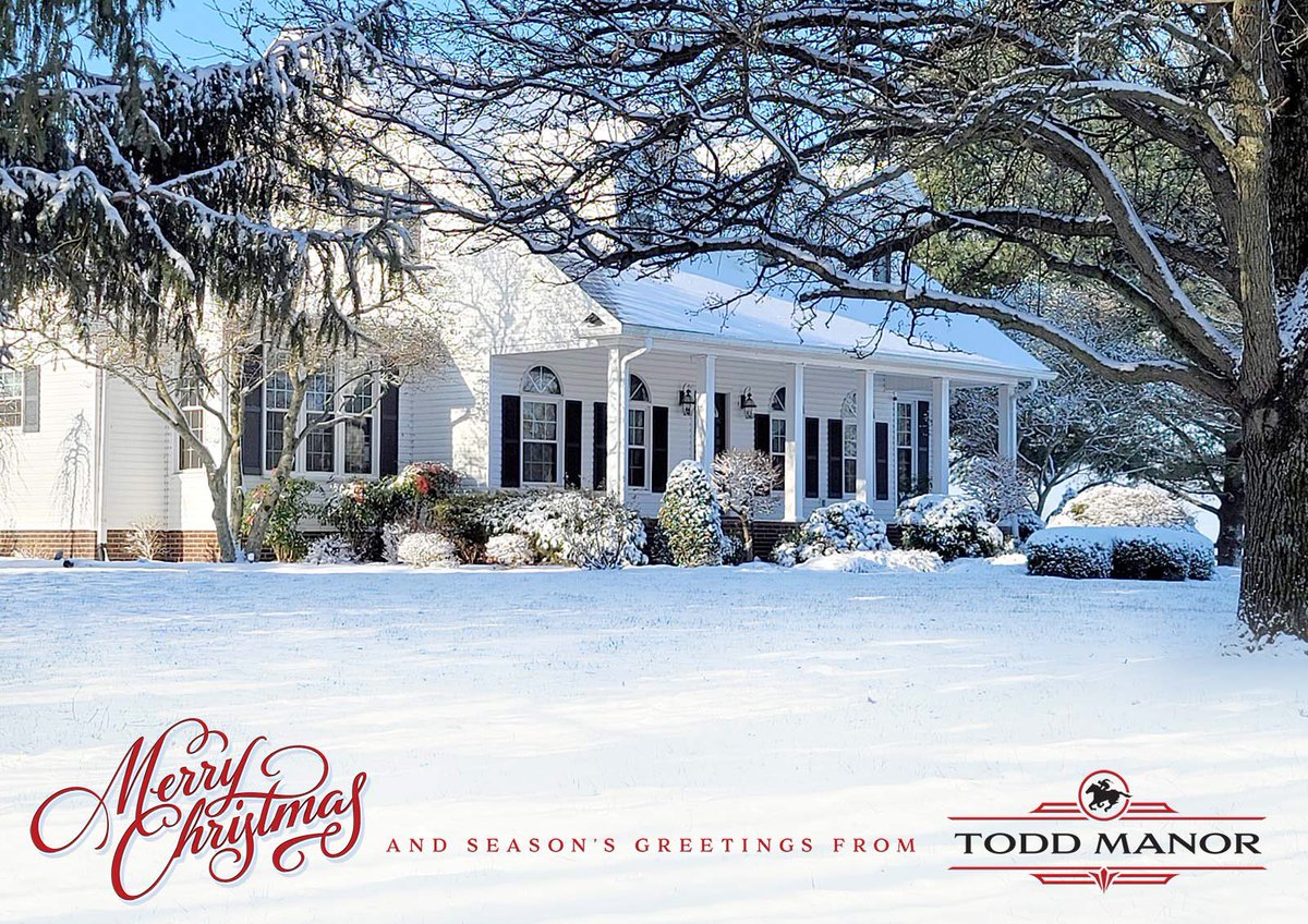 Merry Christmas and a happy holiday season from all of at Todd Manor in Midway, Kentucky.