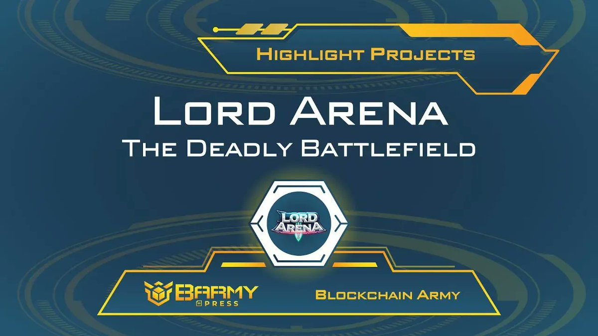 BARMYGROUP's tweet photo. .@LordArenaNFT - A real competitive action RPG game 🔥

🕹️Recruit your own heroes to join the Deadly Battlefield of #LordArena

Enjoy the game and build a stream of passive income💰
#GameFi #RPG #PlayToEarn 

Everything you need to know about the game👇
https://t.co/THE1elP57b https://t.co/a7o1YQzTJX