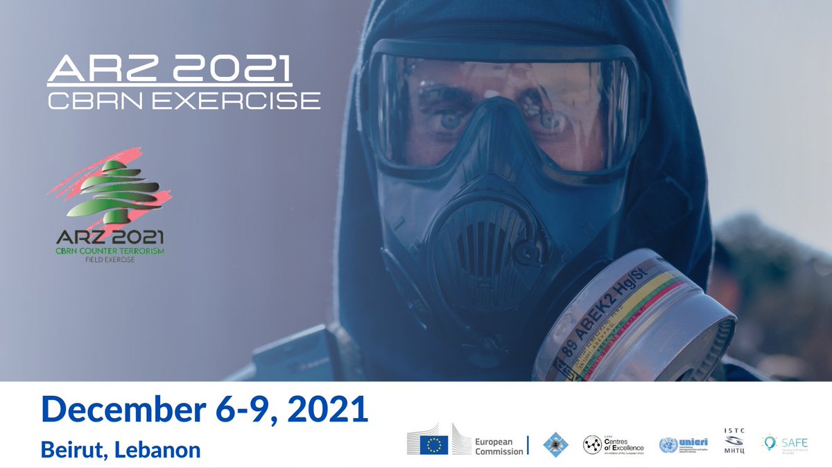SAFE_Italy's tweet photo. 📢ARZ21 exercise will soon start!  Thanks @EU_Commission, @UNICRI, #ISTC.  After 3 years,  Lebanese Agencies will carry out 3days exercise against CBRN events. #SAFE is proud to participate enhancing the CBRN preparedness☢️ 
@EUinLebanon 
#ARZ2021 https://t.co/SVGOsKX86p