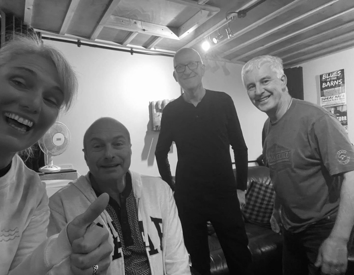 The Flying Hornets hard at it at Rooks Yard….. #recordingstudio #musicproduction #protools #theflyinghornets