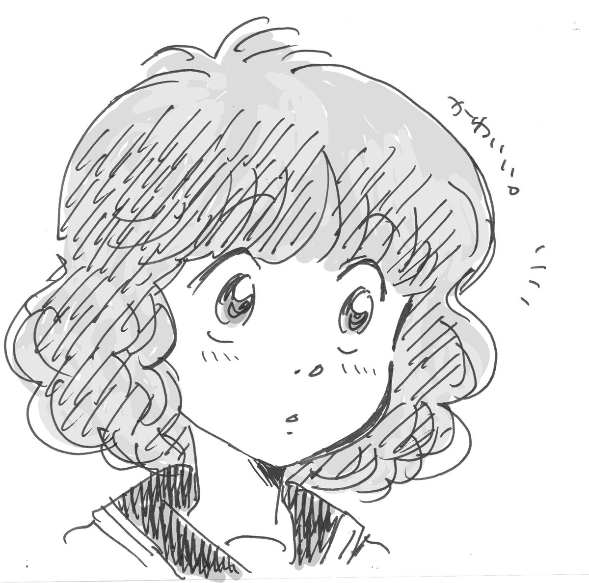 中学生の千絵ちゃん。#奇面組 