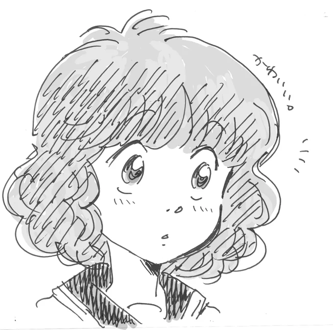中学生の千絵ちゃん。#奇面組 