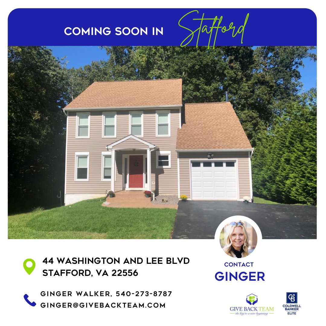 🔷 Coming Soon 🔷

44 Washington and Lee Blvd in Stafford! This is a four bedroom, 2.5 bathroom single-family home! More details to come, stay tuned.

#aquia #staffordva #quantico #nova #northernvirginia #novarealtors #dchomes #dmvhomes #novahomes