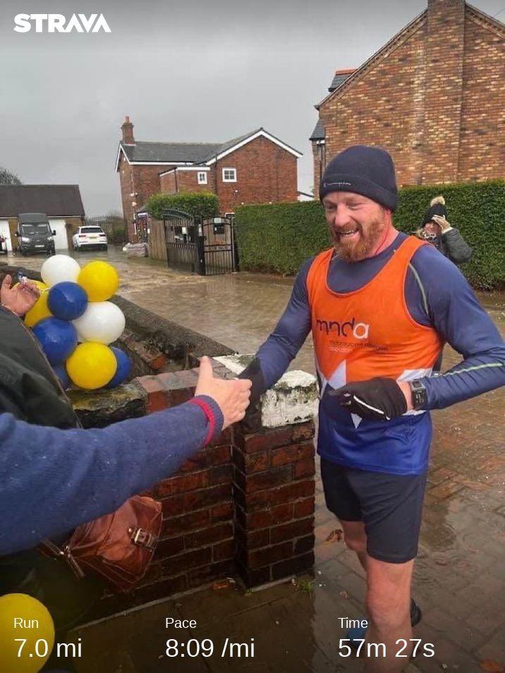 Day 338 of my challenge for MNDA 
Missions accomplished!!!
Onwards and upwards 👊🏻
Check out my run on Strava.
strava.app.link/eExijIirIlb