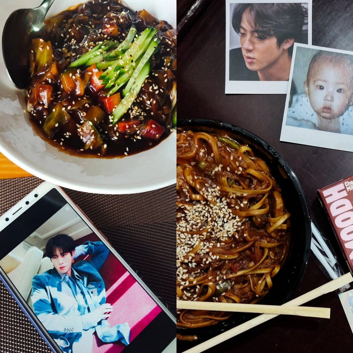 Tried new Korean food on Jinnie's b'day 💜🍜 @urooj08_twt @BTS_twt

#HappyJinDay #HappyBirthdayJin 🐹 
#GreatestEpiphanyJin
#PreciousFlowerJin
#OurUniverseJin
#WorldwideSingerJin
#TheBestGiftJin
#OurDecemberAngel
#1204WinterPrince
#SeokjinnieDayIsHere
#HappinessFairyJin