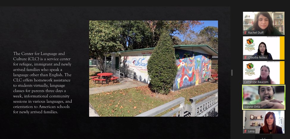 NefTesol's tweet photo. Thank you to Joanne Ortiz for sharing how the CLC provides services to the ESOL families Duval County Public Schools! https://t.co/wvHR3ce1EP